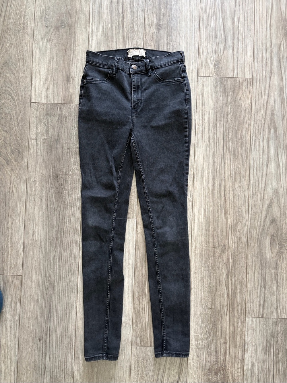 Free People Black Skinny Jeans, 26